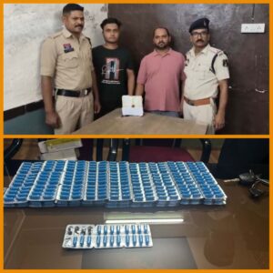 बिलासपुर पुलिस की बड़ी कार्रवाई : नशे के सौदागरों के खिलाफ ,698 नग प्रतिबंधित कैप्सूल एक स्विफ्ट कार,मोबाइल सहित नगदी जप्त