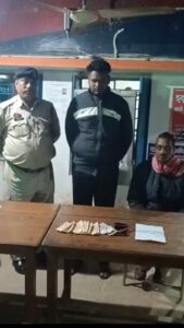 लोरमी चिल्फी में सटोरिया को बोड़तरा नहर के पास से सट्टा पट्टी खेलाते किया गया गिरफ्तार