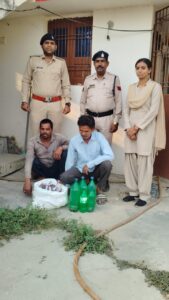 अवैध मदिरा शराब एवं 40 नग देशी प्लेन के साथ 2 आरोपी गिरफ्तार