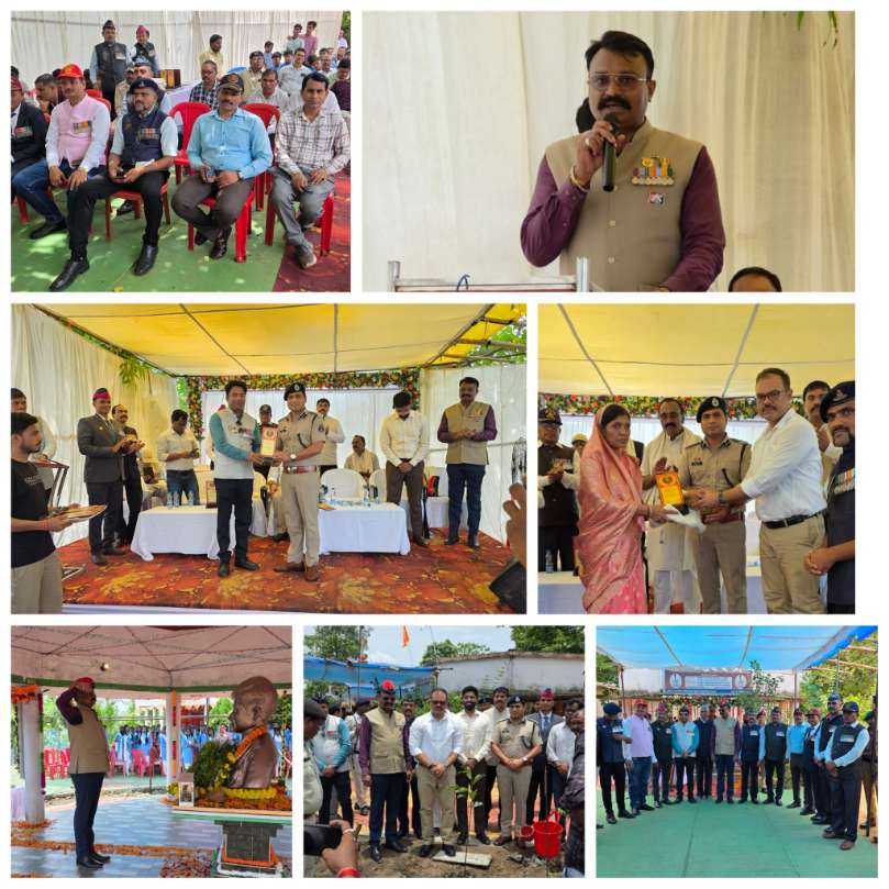 मुंगेली में वीर शहीद धनंजय सिंह राजपूत का 25 वाँ शहादत दिवस, शहीद परिवारों और पूर्व सैनिकों का सम्मान, शहीदों को वृक्षारोपण कर दी गई श्रद्धांजलि  