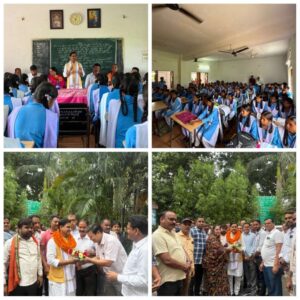 अचानक पीपरतराई स्कूल पहुंचे केंद्रीय राज्यमंत्री तोखन ; विद्यार्थियों से आत्मीय संवाद के साथ शिक्षा, मध्यान्ह भोजन, खेलकूद और मूलभूत सुविधाओं का लिया जायजा