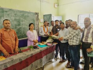 राज्यपाल शिक्षक सम्मान प्राप्त रघुनाथ सिंह राजपूत का संकुल स्तरीय सम्मान