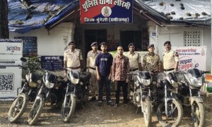 लोरमी पुलिस की ताबड़तोड़ बड़ी कार्रवाई: 6 चोरी की मोटरसाइकिल बरामद, 2 आरोपी गिरफ्तार